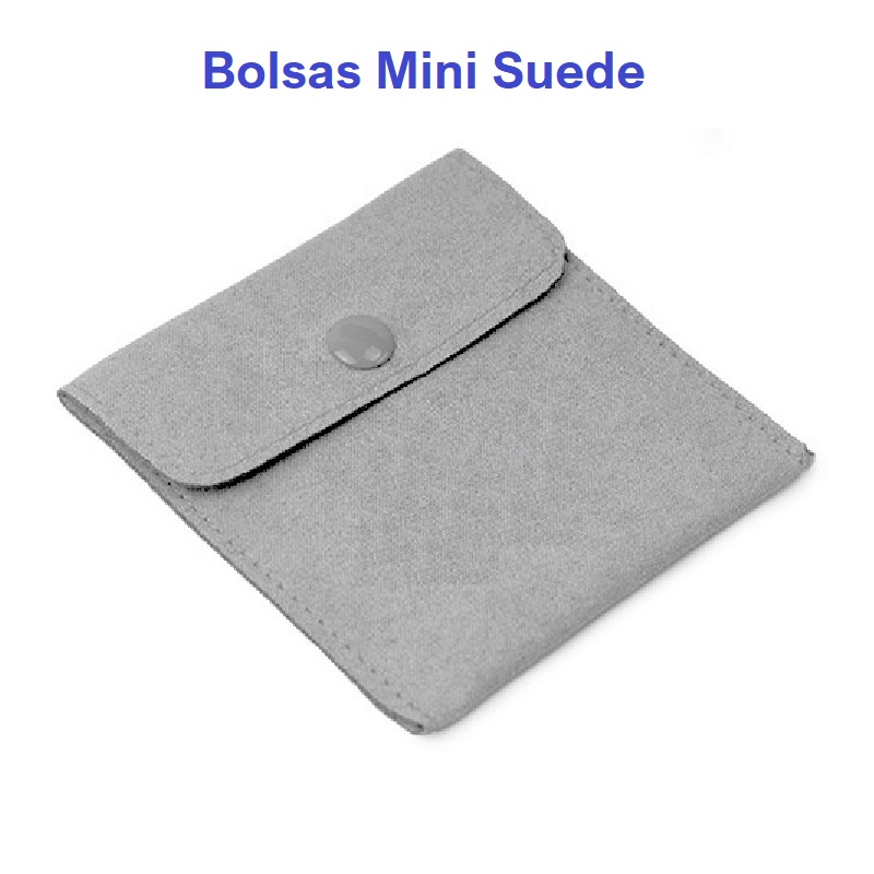 Bolsa MINI SUEDE botón 79x79 mm.
